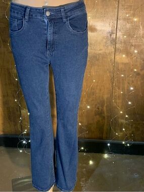 Women's Dark Blue Flare Jeans